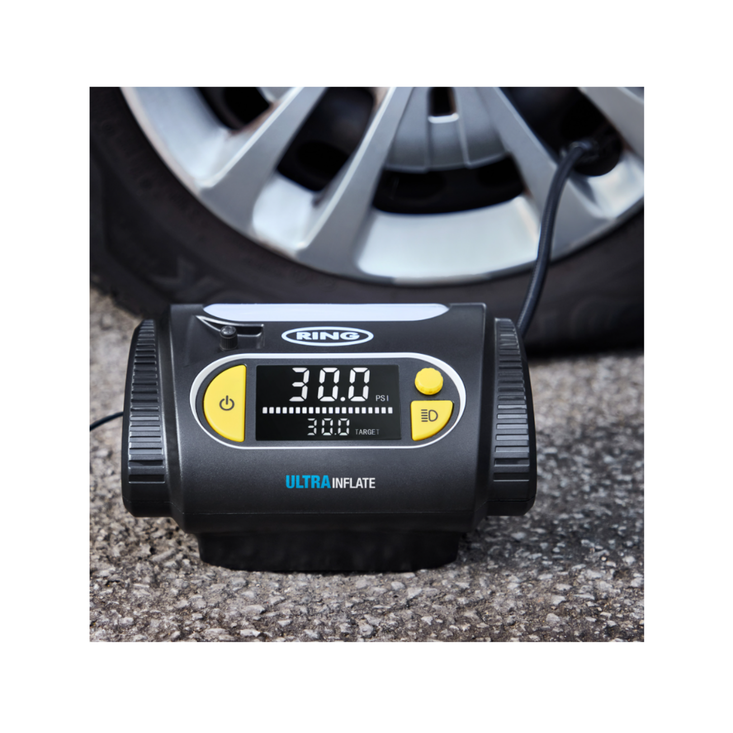 Ring Automotive ULTRAINFLATE 30 rapid digital tyre inflator with auto stop 12v