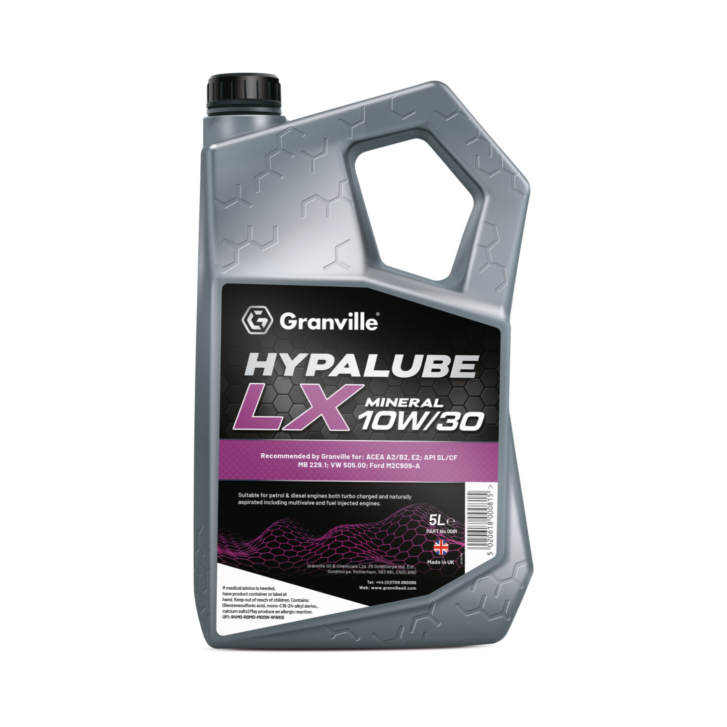 Granville Oil Hypalube LX 10W-30 Mineral ACEA A2/B2 5L
