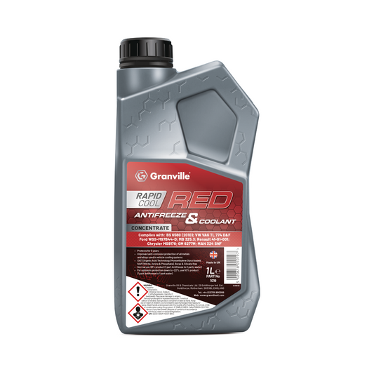 Granville Rapid Cool Red Antifreeze & Coolant Concentrate 1L