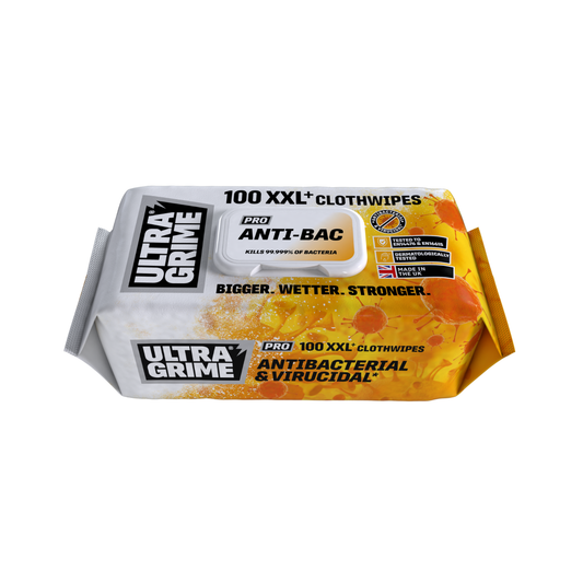 UltraGrime Pro Anit-Bac Wet Wipes XXL+ in Packs of 100