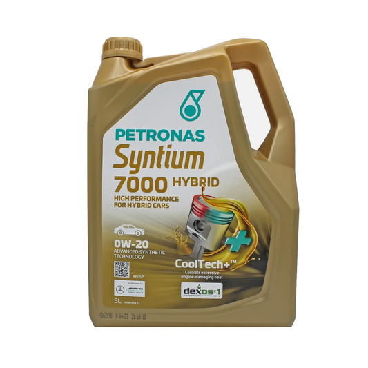 PETRONAS Syntium 7000 Hybrid 0W-20 Fully Synthetic Engine Oil - 5L