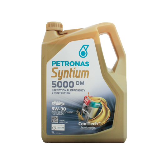 PETRONAS Syntium 5000 DM 5W-30 Fully Synthetic Car Engine Oil - 5L
