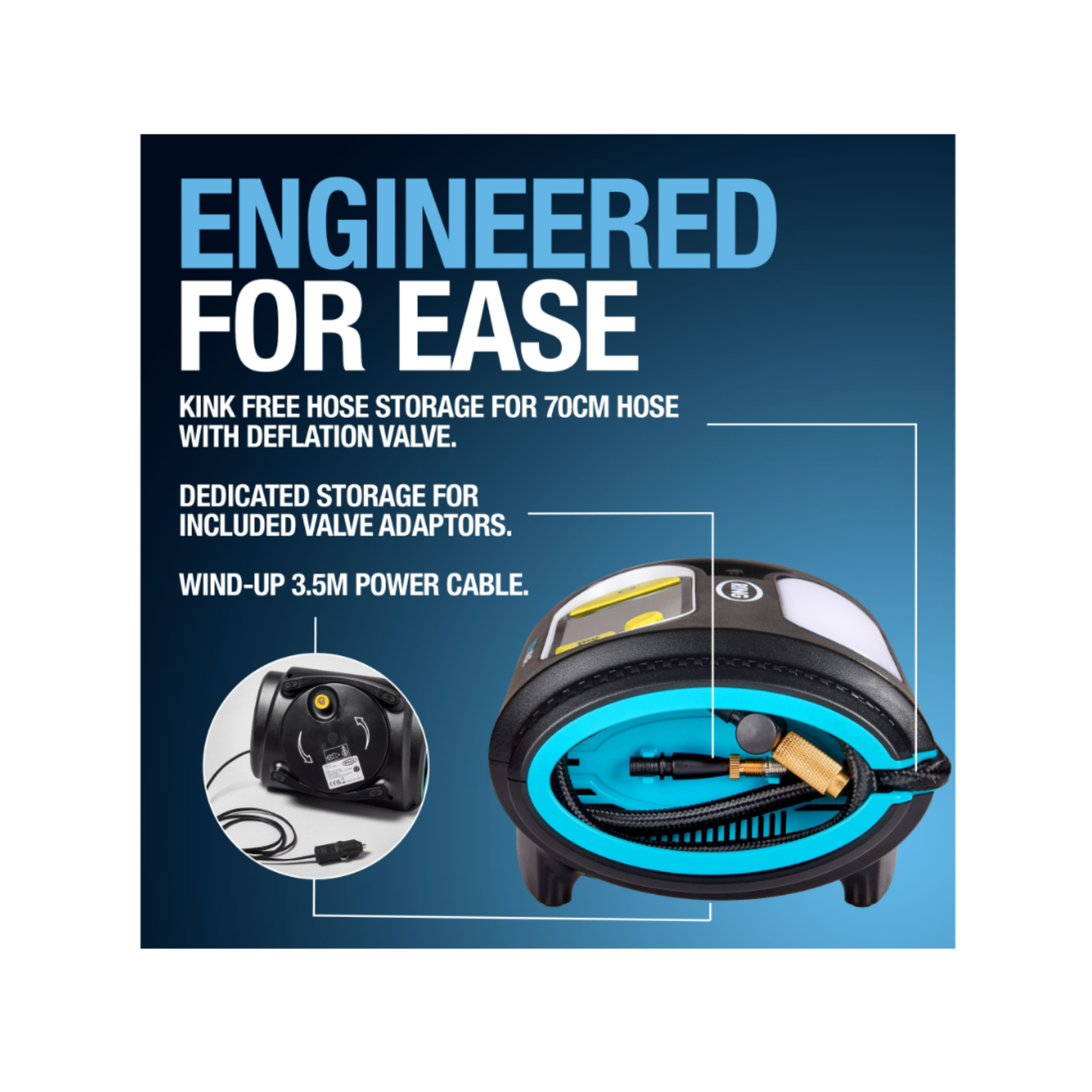 Ring Automotive ULTRAINFLATE 30 rapid digital tyre inflator with auto stop 12v