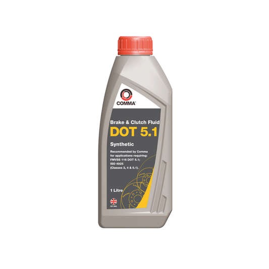 Comma DOT 5.1 Brake & Clutch Fluid FMVSS 116 1L