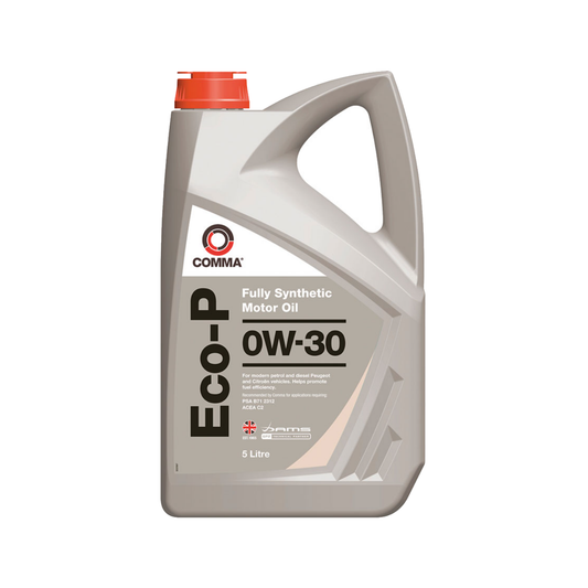 Comma Eco-P 0W-30 Fully Synthetic Motor C2 Engine Oil 5L