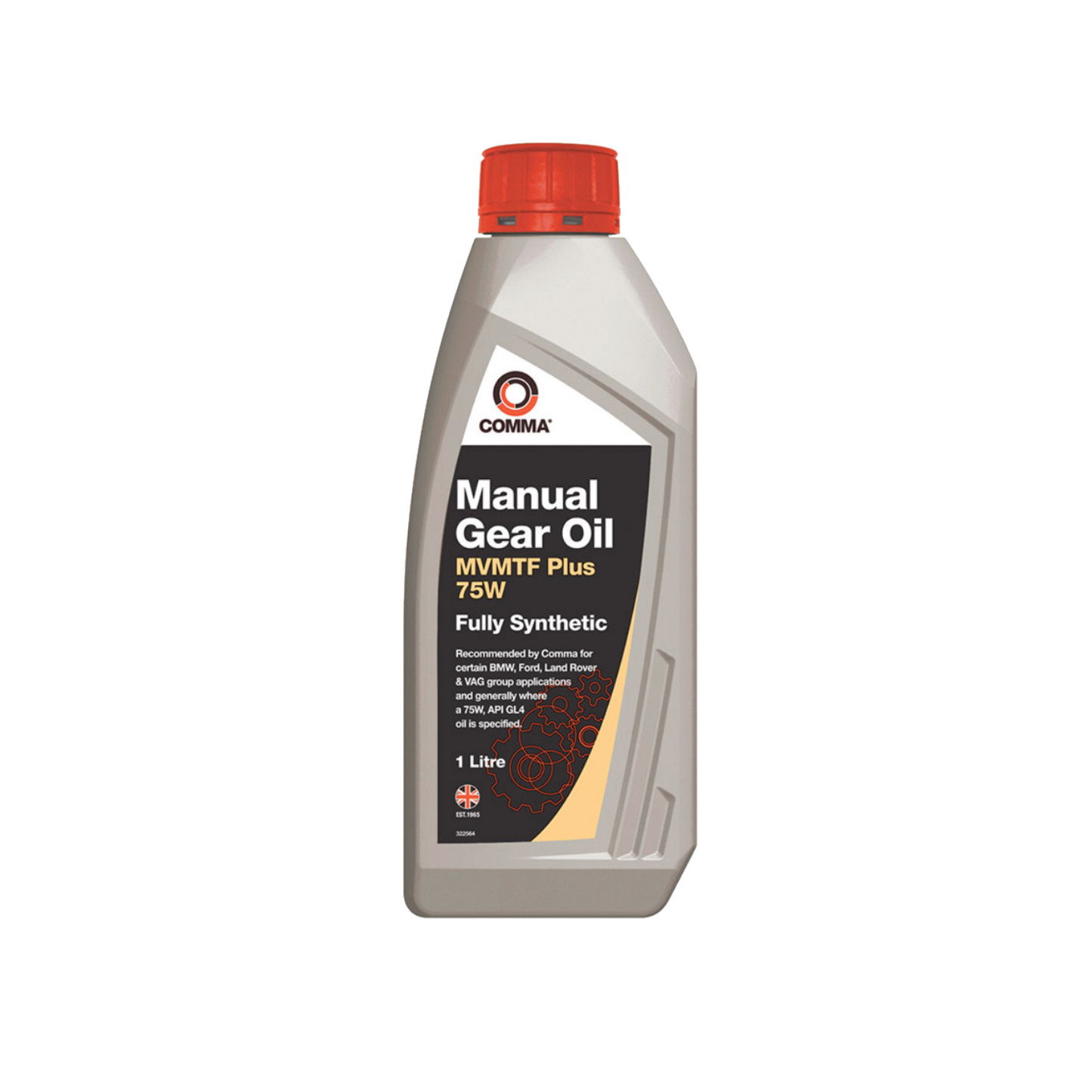 Comma MVMTF Plus 75W Fully Synthetic Manual Transmission Fluid / Oil 1L