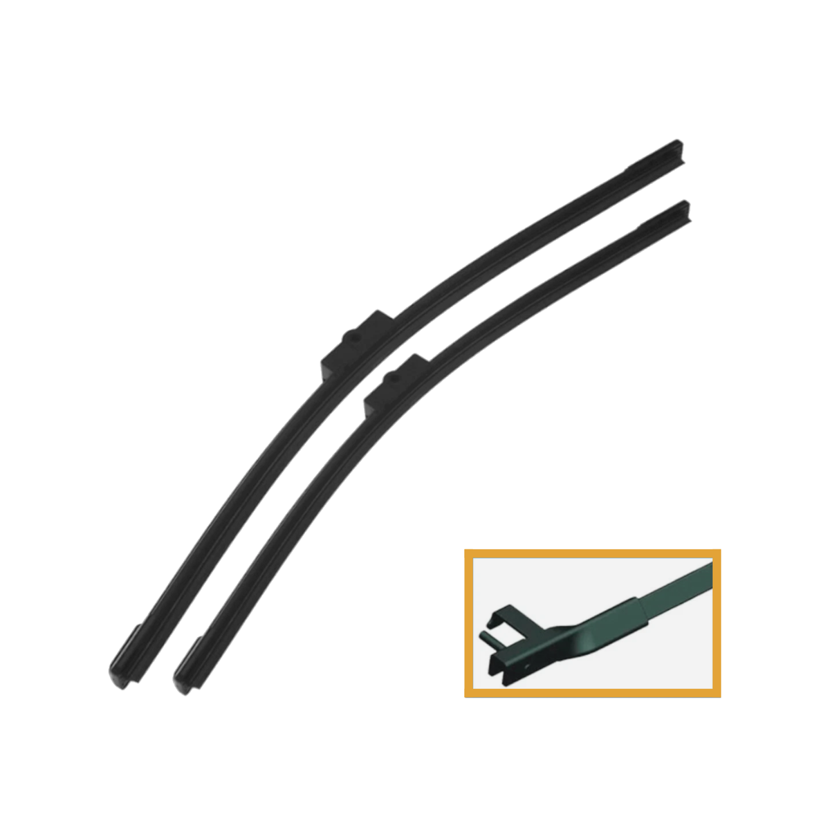 VW Bora CD Plus Exact Fit Front Wiper Blade Set 2002-2005 21" 19"