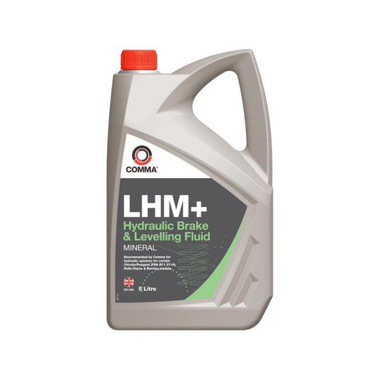 Comma LHM+ LHM Plus Mineral Hydraulic Brake & Levelling Fluid 5L