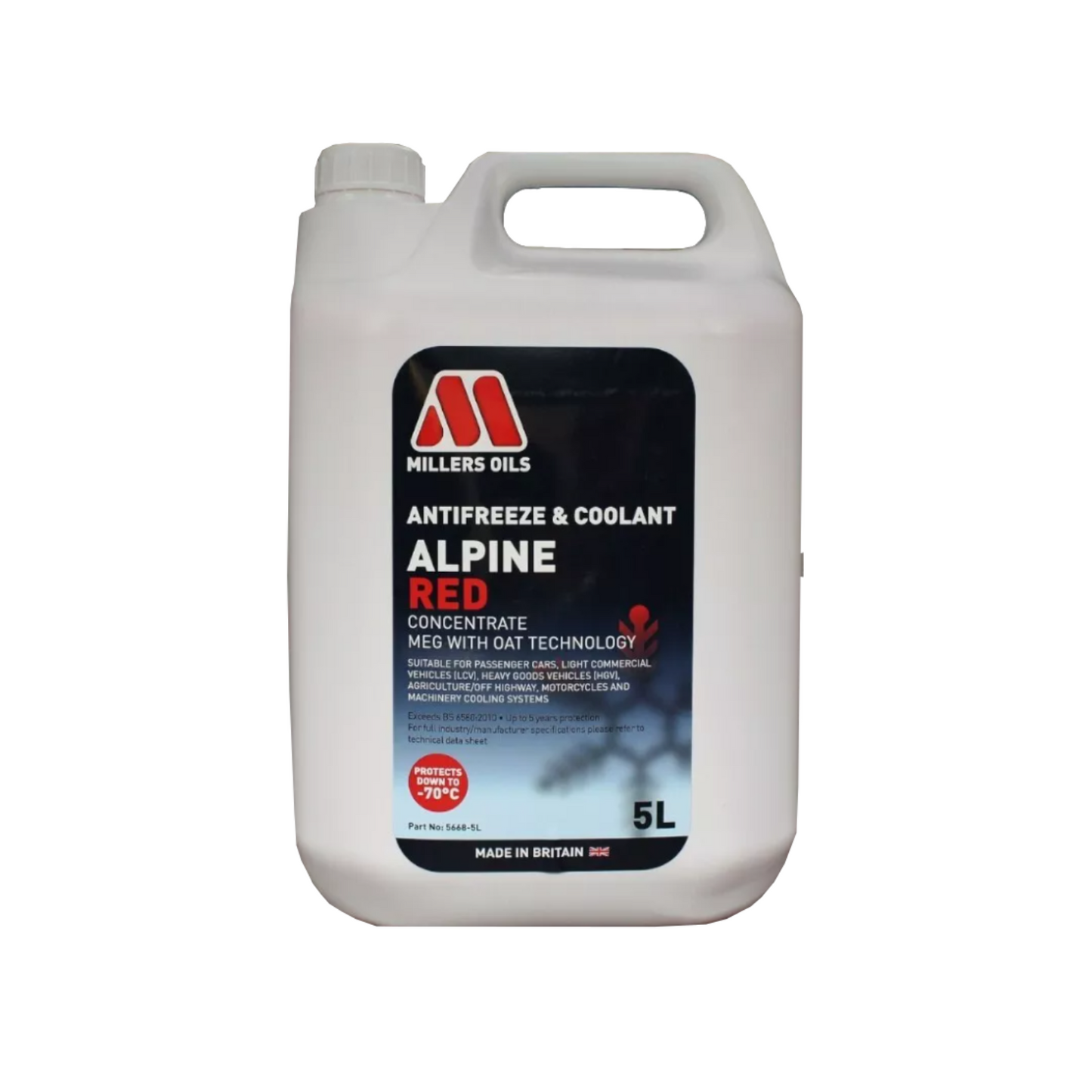 Alpine Antifreeze / Coolant Extend Red Concentrate 5L