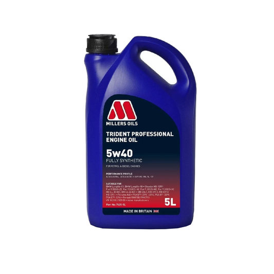 Trident Professional 5W-40 Fully Synthetic Engine Oil 5L