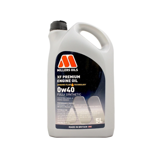 XF Premium 0W-40 Fully Synthetic Engine Oil 0W40 - 5L