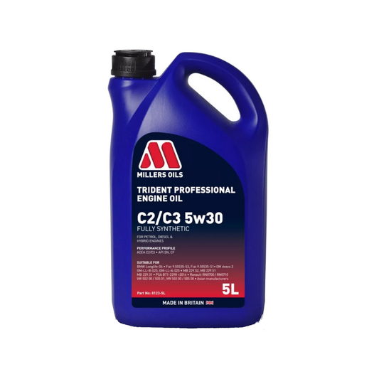 Trident Professional C2/C3 5W-30 Fully Synthetic Engine Oil 5L