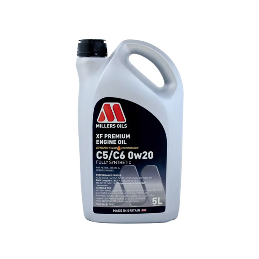 XF Premium C5/C6 0W-20 Fully Synthetic Engine Oil - 5L