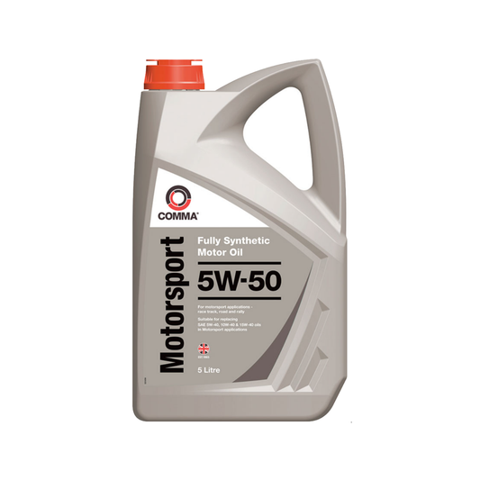 Comma Motorsport 5W-50 Fully Synthetic 5L Motor Oil 5W50 5L