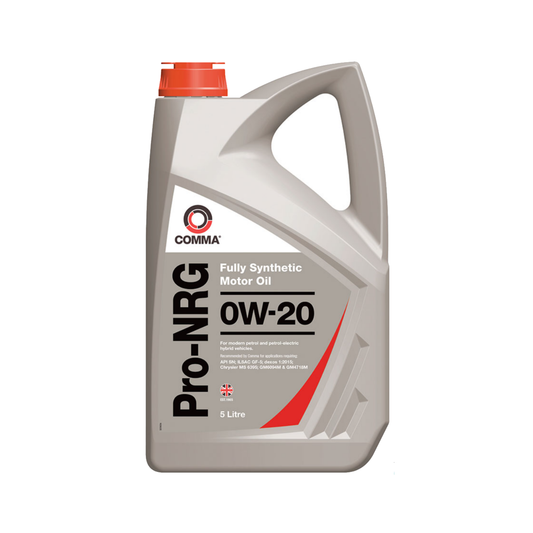 Comma PRO-NRG 0W-20 5L Fully Synthetic Performance Engine Oil 5L