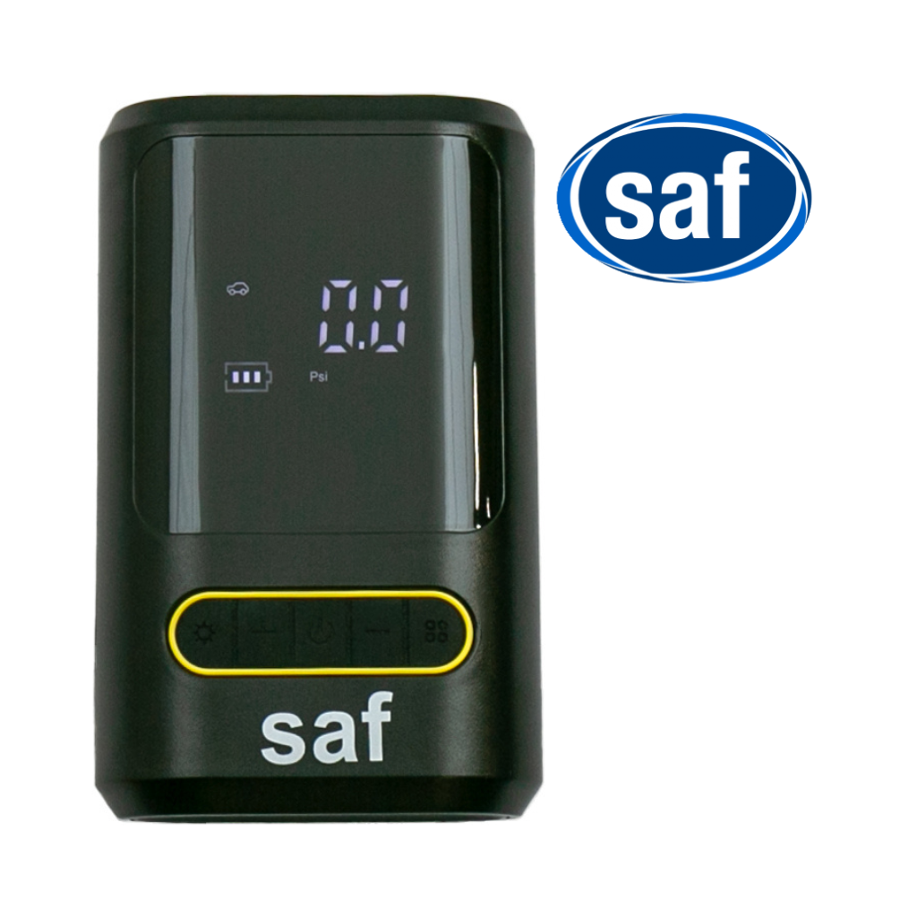 SAF Tyre Inflator Digital with Power Bank 4000mAh