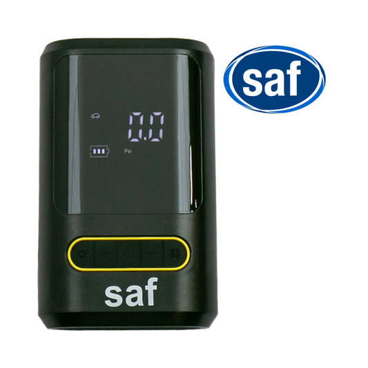 SAF Tyre Inflator Digital with Power Bank 4000mAh