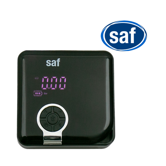 SAF Tyre Inflator Digital with Power Bank 4000mAh