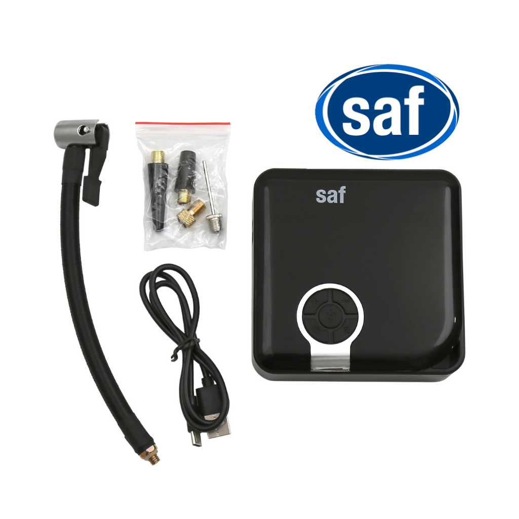 SAF Tyre Inflator Digital with Power Bank 4000mAh