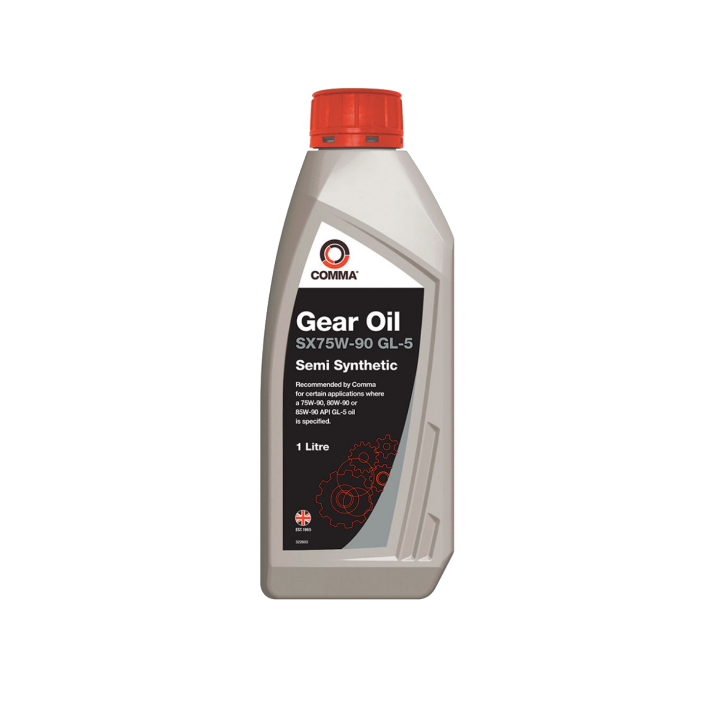 Comma SX75W-90 GL-5 Semi-Synthetic Gear Oil 1L