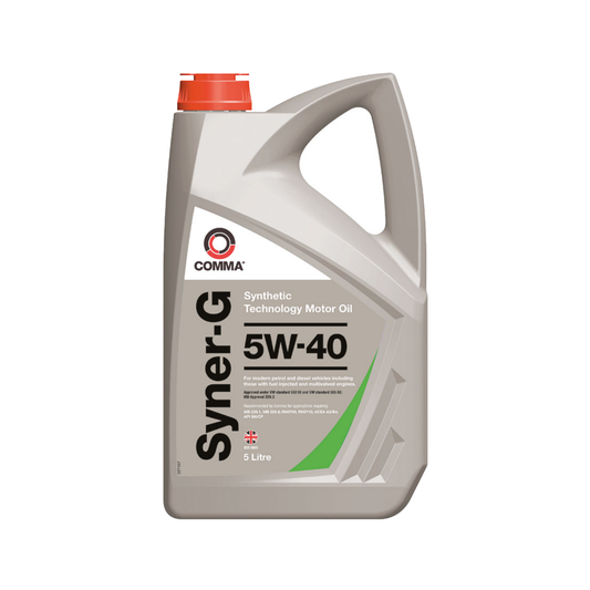 Comma Syner-G Motor/Engine Performance Oil 5W-40 Fully Synthetic 5L