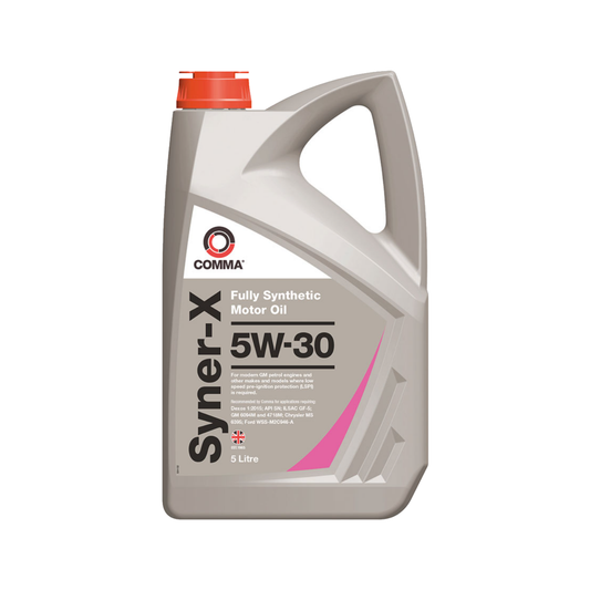 Comma Syner-X Motor/Engine Performance Oil 5W-30 Fully Synthetic 5L