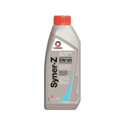 Comma Syner-Z 5W-30 Fully Synthetic Motor Oil ACEA C3 1L