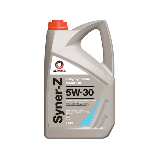 Comma Syner-Z 5W-30 Fully Synthetic Motor Oil ACEA C3 5L
