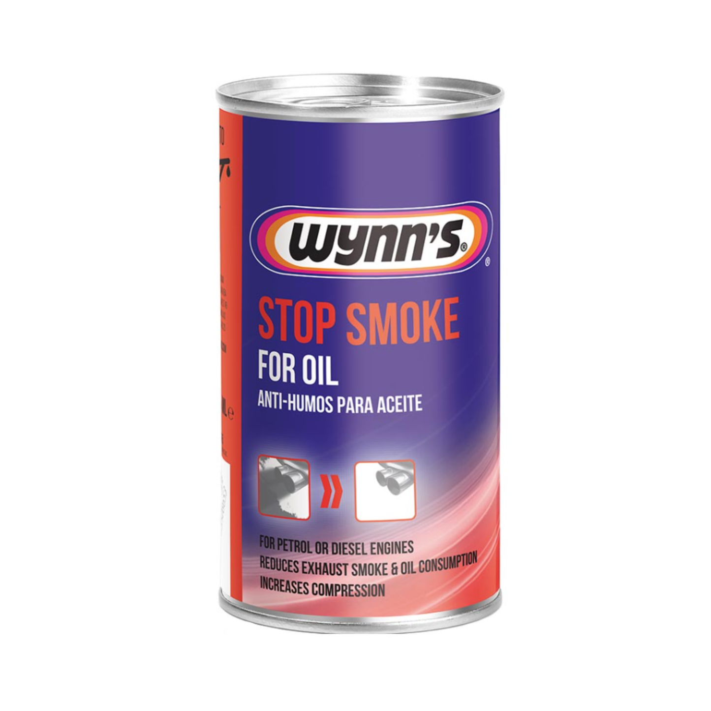 Wynns Stop Smoke Oil Additive Petrol & Diesel Engines Reduce Exhaust Smoke - 325ml