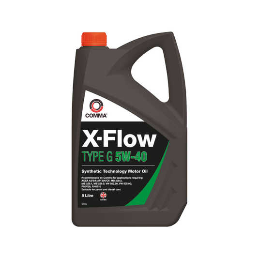 Comma X-Flow Type G 5W40 Fully Synthetic ACEA A3/B4 Motor Engine Oil 5L